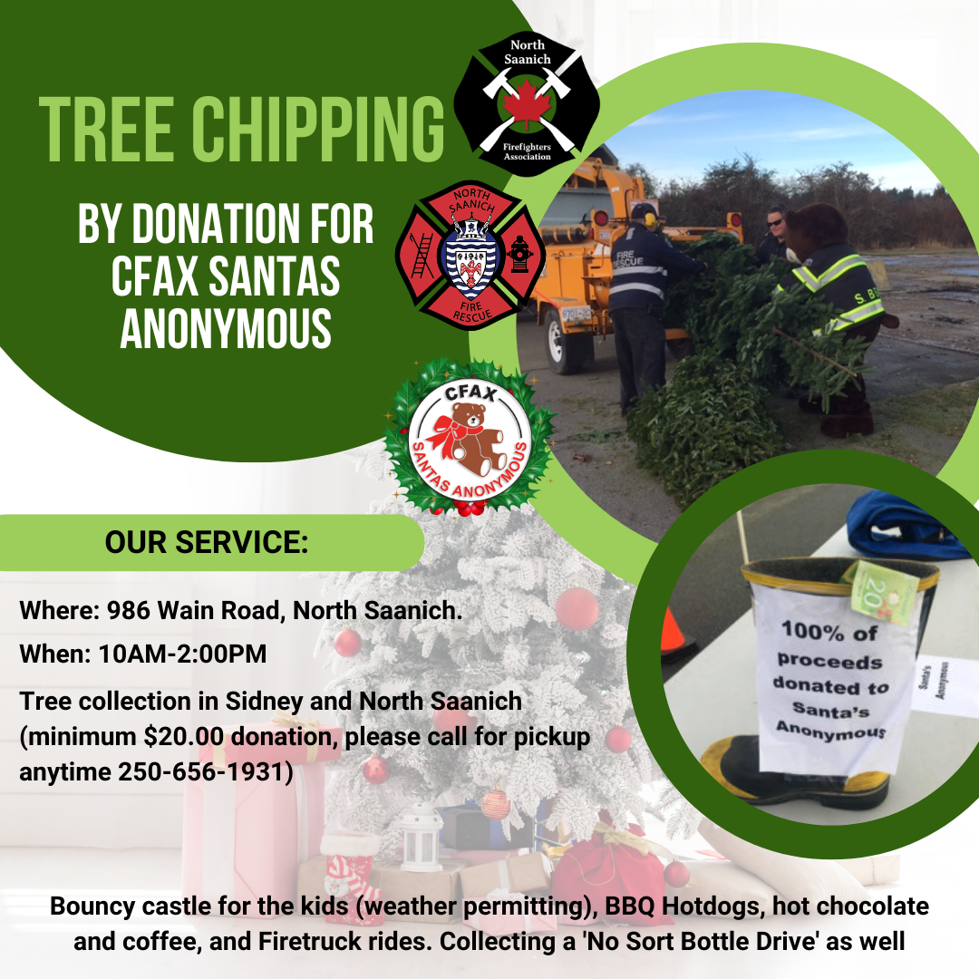 Tree Chipping by Donation for CFAX Santas Anonymous